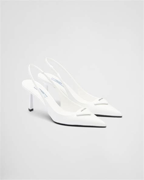 slingbacks prada|Prada slingback heels white.